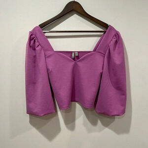 ASOS Cropped Long‎ Sleeve Top - Size 8